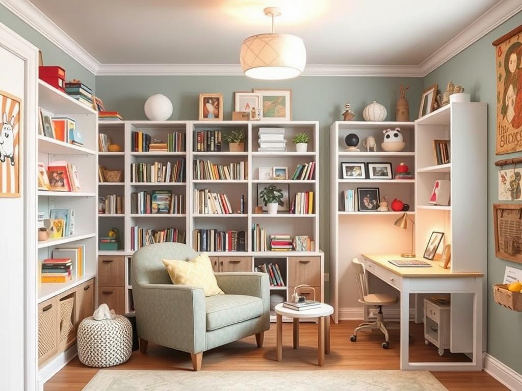 Adaptable children's reading nook that can grow with the child