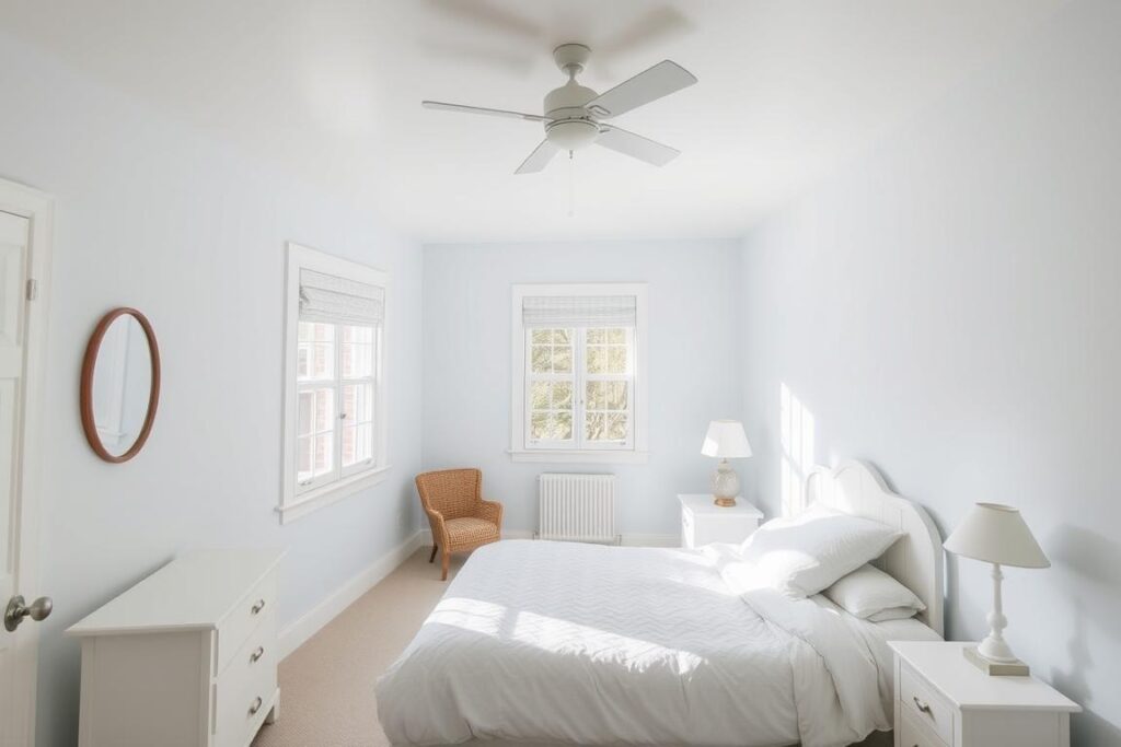 Small room with light paint colors that make the space look bigger Small room with light paint colors that make the space look bigger
